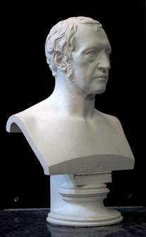 Hegel bust from the left