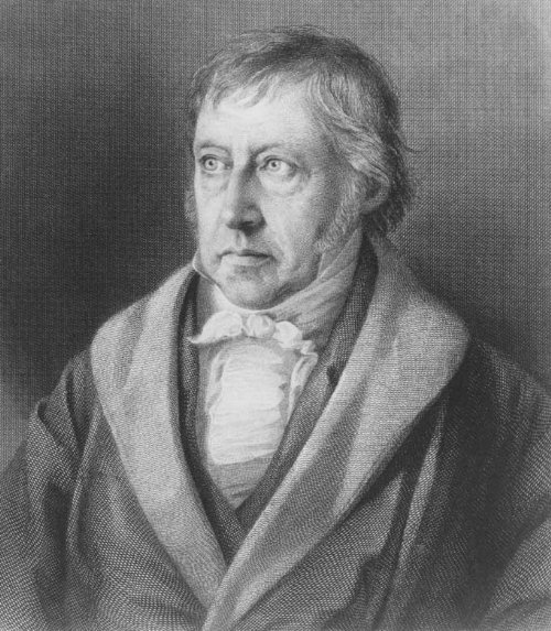 Hegel, Steel engraving by Lazarus Sichling