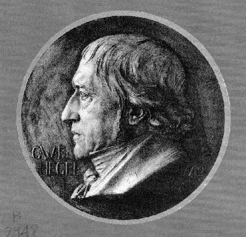 Hegel, Bronze plaque by Karl Donndorf
